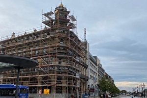 In ere herstelde gevel maakt Amrâth Grand Hotel de l’Empereur weer stralend middelpunt van Stationsplein Maastricht